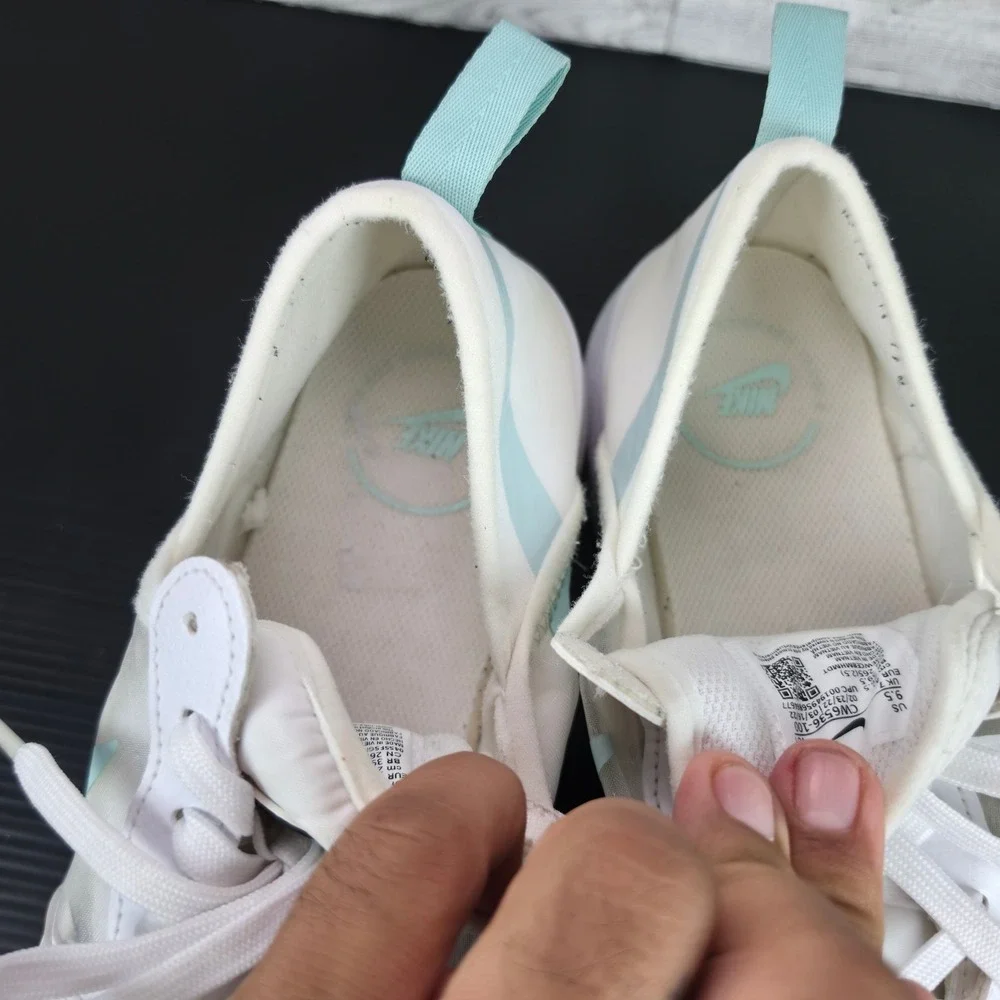 Nike Vandalised LX White Light Blue Platform Sneakers CW6536-100 Womens 9.5
